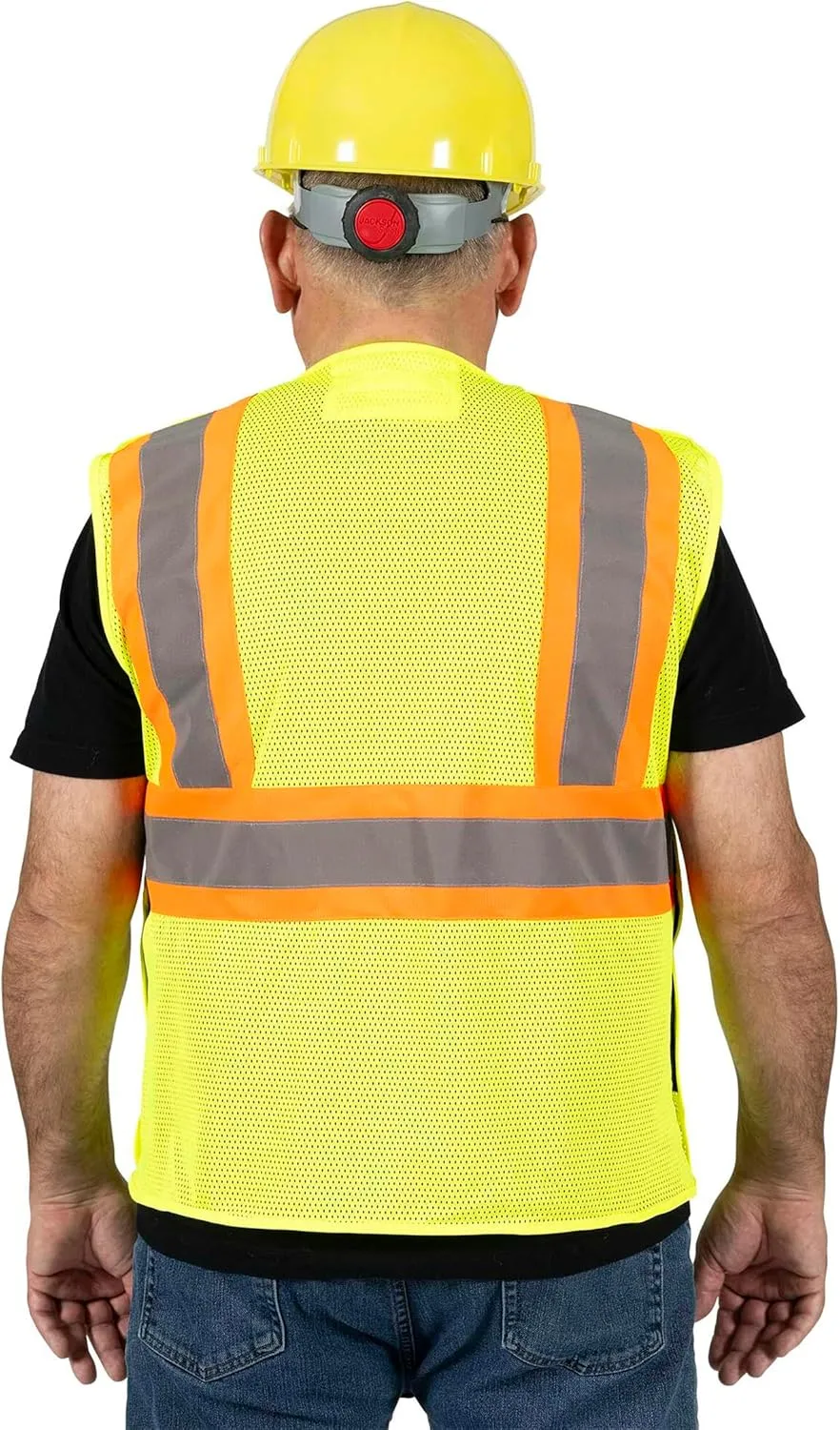 Pioneer Hi Vis Flame Resistant Vest For Men and Women - Self-Extinguishing FR Mesh - Reflective Tape - Class 2