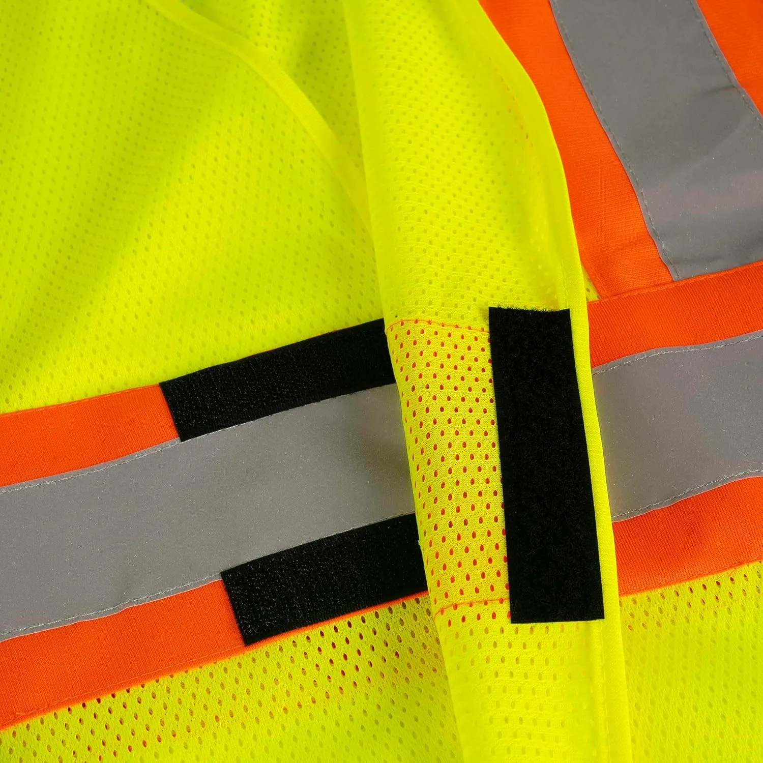 Pioneer Hi Vis Flame Resistant Vest For Men and Women - Self-Extinguishing FR Mesh - Reflective Tape - Class 2