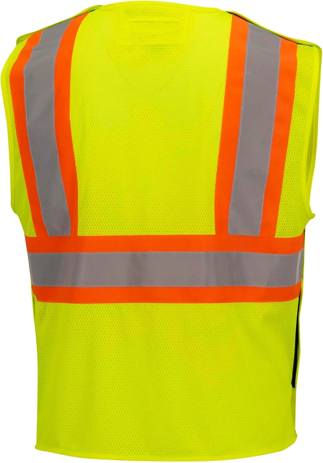 Pioneer Hi Vis Flame Resistant Vest For Men and Women - Self-Extinguishing FR Mesh - Reflective Tape - Class 2