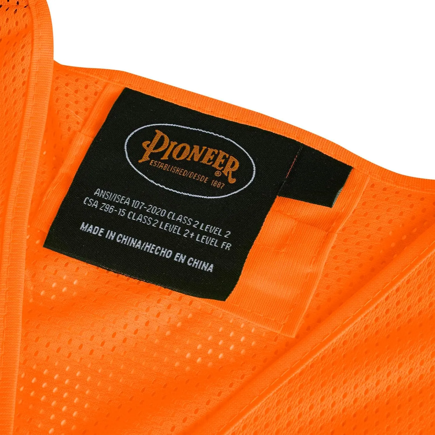 Pioneer Hi Vis Flame Resistant Vest For Men and Women - Self-Extinguishing FR Mesh - Reflective Tape - Class 2