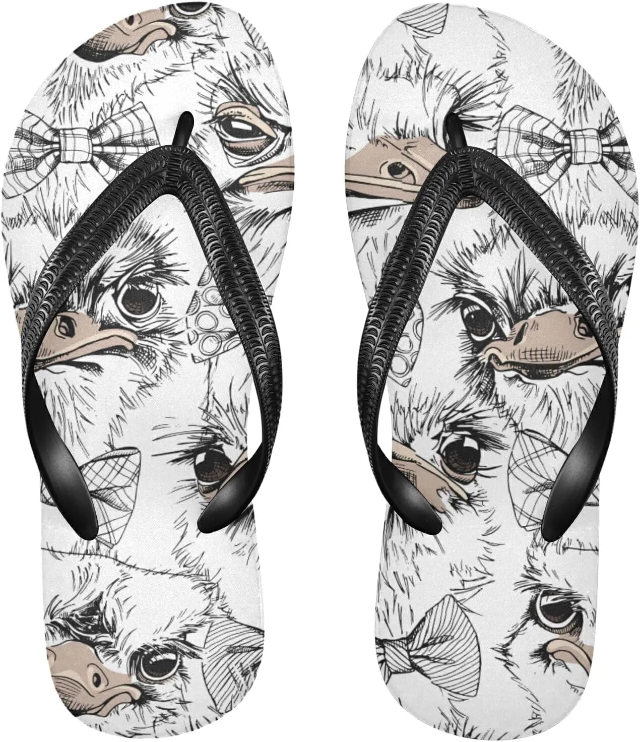 Poeticcity Flip Sandal Men Women Flip Flops for Hotel Spa Home Slippers Bedroom Travel S-XXL