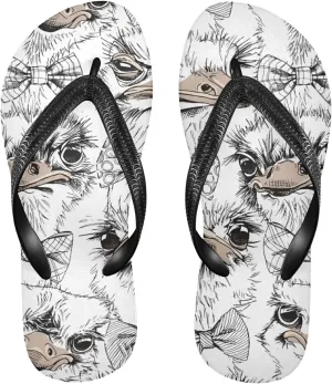 Poeticcity Flip Sandal Men Women Flip Flops for Hotel Spa Home Slippers Bedroom Travel S-XXL
