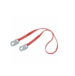 Polyester Self-Locking Safety Lanyard Red 098-1385101