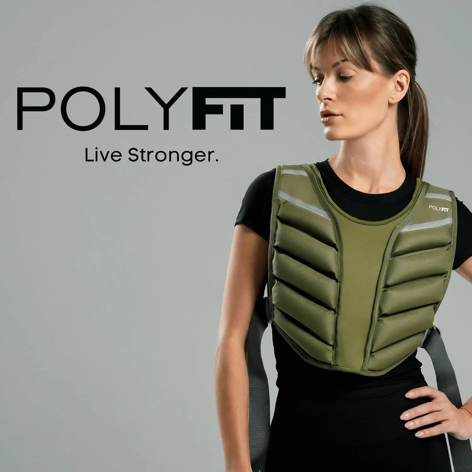 Polyfit (Sierra) Weighted Vest for Workout – 10lb, 15lb, 20lb – Weight Vest for Men & Women - Enhance Strength Training & Endurance