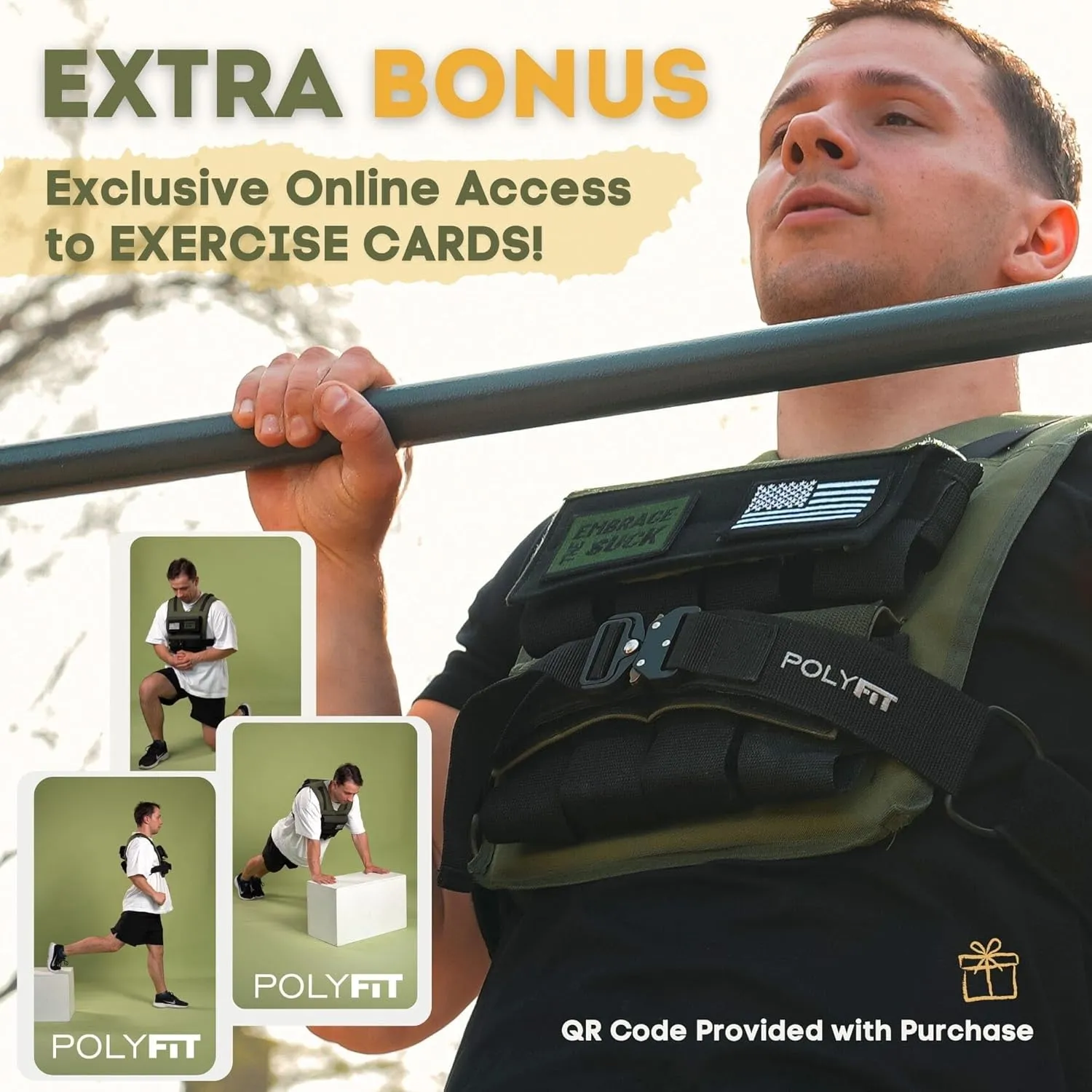 Polyfit (Warrior) Adjustable Weighted Vest - 25lb | 35lb | 45lb - Weight Vest with Adjustable Iron Weights for Men and Women - Workout Vest for Strength Training, Running, Walking, Rucking