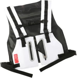 POPETPOP Highly Visible Reflective Fitness Vest for Men Running and Cycling Training Vest Multi Pocket Outdoor White