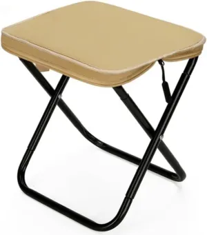 Portable Folding Chair Lightweight Camping Stool Outdoor Lazy Chair Small Collapsible Chair for Fishing Picnic Travelling