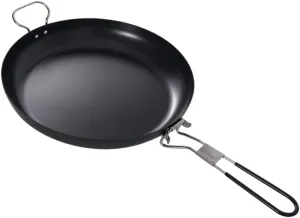 Portable Non-Stick Pan Multi-use Iron Saucepan Folding Cooking Pot for Outdoor Adventures Lightweight Easy to Carry