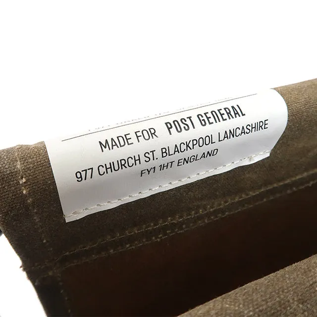 Post General Waxed Canvas Compact Stool - Gray
