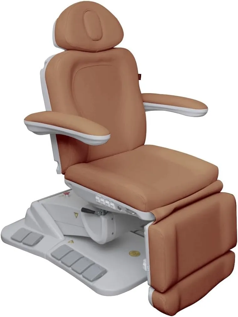 Premium Facial Bed for Esthetician, Electric Med Spa Chair with 120° Rotation, Built-in Foot Controls, Medical-Grade Microfiber, 2-Year Warranty, Memory Functions - 2246EBM, White