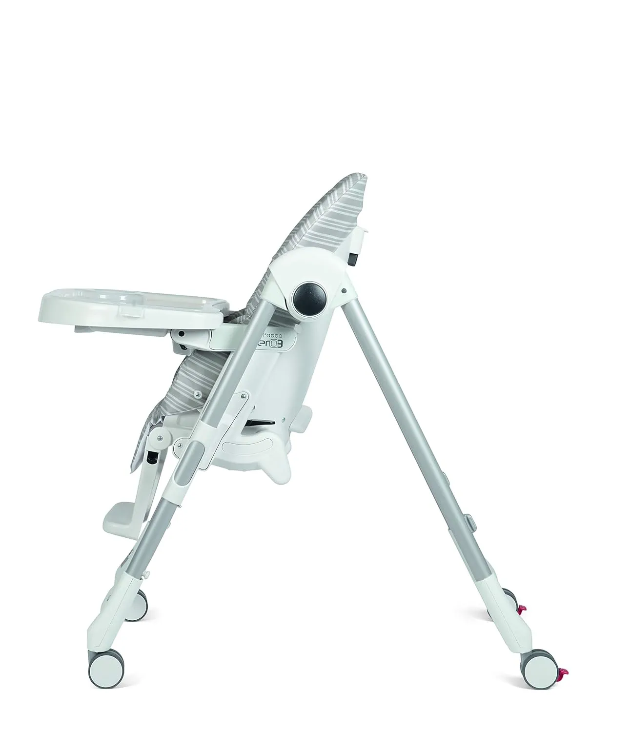 Prima Pappa Zero 3 - High Chair - for Children Newborn to 3 Years of Age - Made in Italy - Linear Grey (White & Grey)