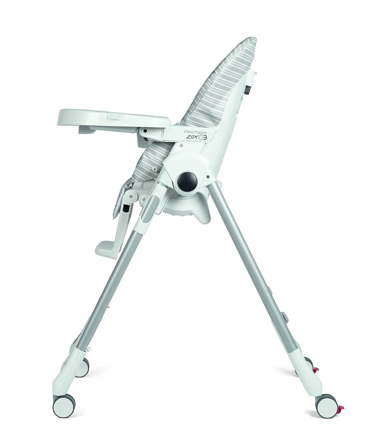 Prima Pappa Zero 3 - High Chair - for Children Newborn to 3 Years of Age - Made in Italy - Linear Grey (White & Grey)