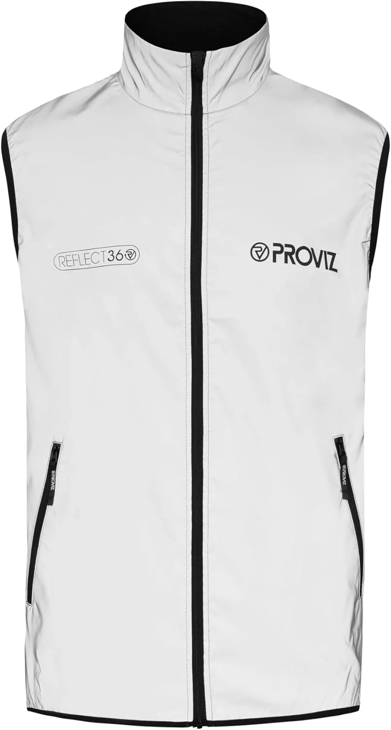Proviz Men's REFLECT360 Lightweight Reflective Running Gilet Hi Visibility Jogging Vest