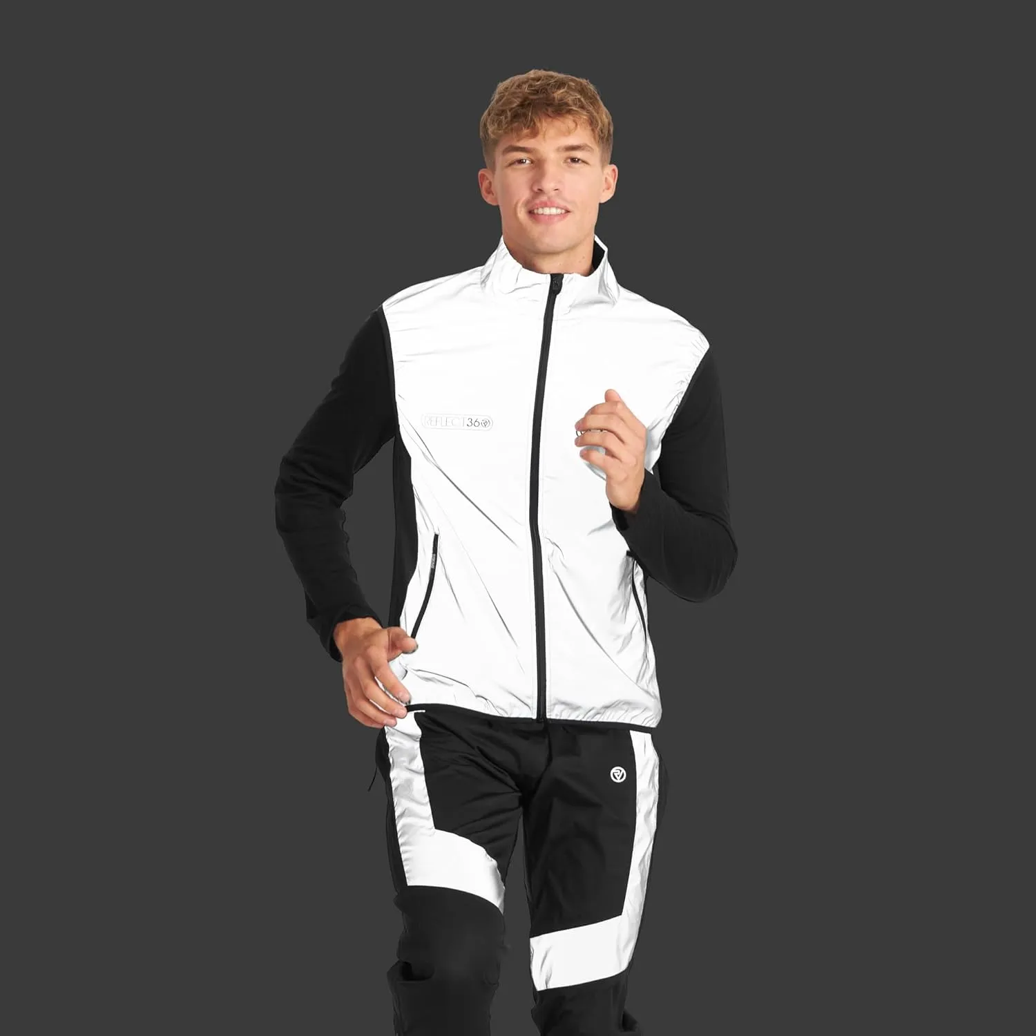 Proviz Men's REFLECT360 Lightweight Reflective Running Gilet Hi Visibility Jogging Vest