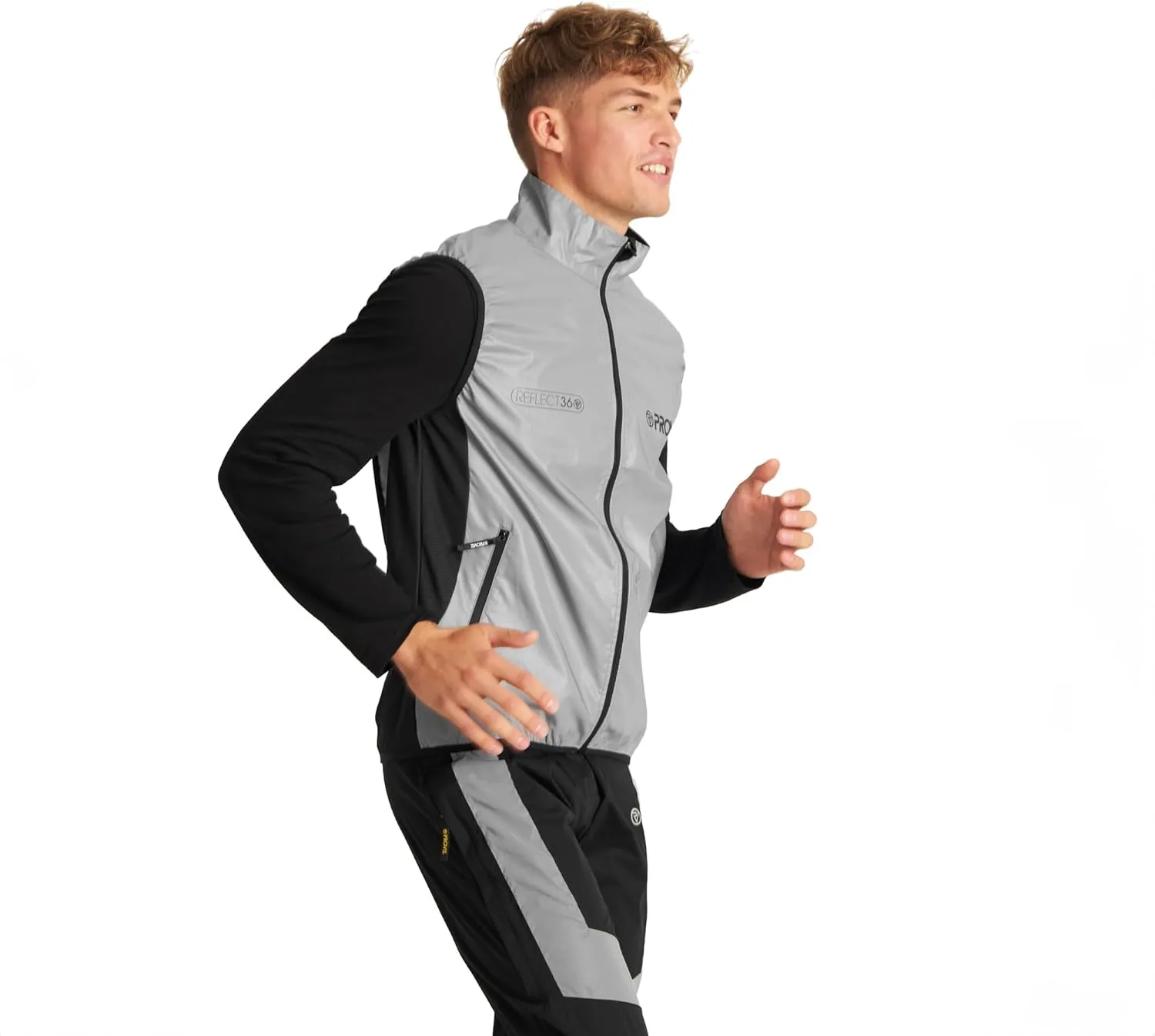 Proviz Men's REFLECT360 Lightweight Reflective Running Gilet Hi Visibility Jogging Vest