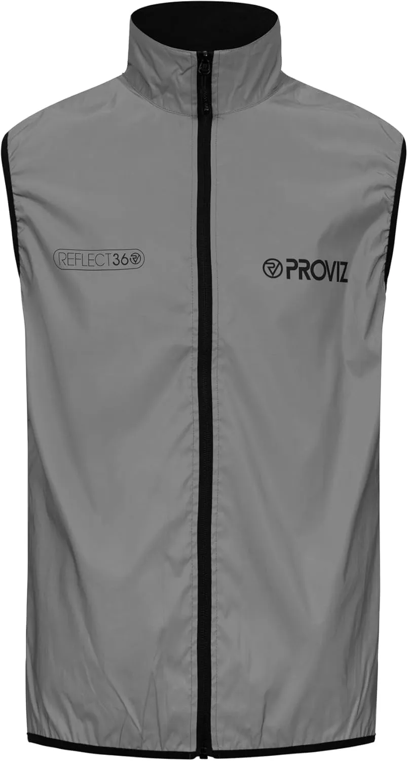 Proviz Men's REFLECT360 Waterproof Cycling Gilet Hi Visibility Reflective Bike Vest