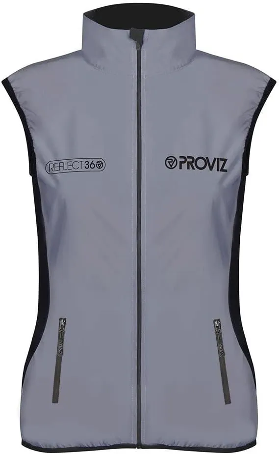 Proviz Women's REFLECT360 Lightweight Reflective Running Gilet Hi Visibility Jogging Vest