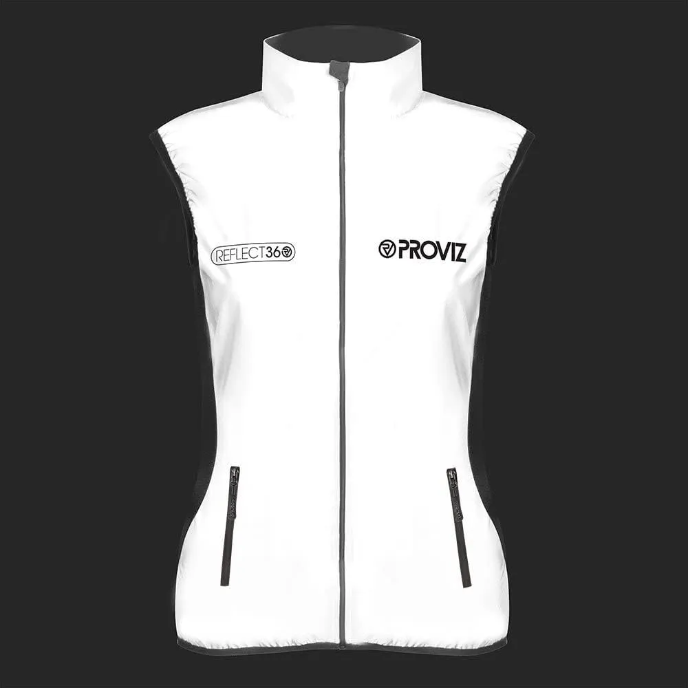 Proviz Women's REFLECT360 Lightweight Reflective Running Gilet Hi Visibility Jogging Vest
