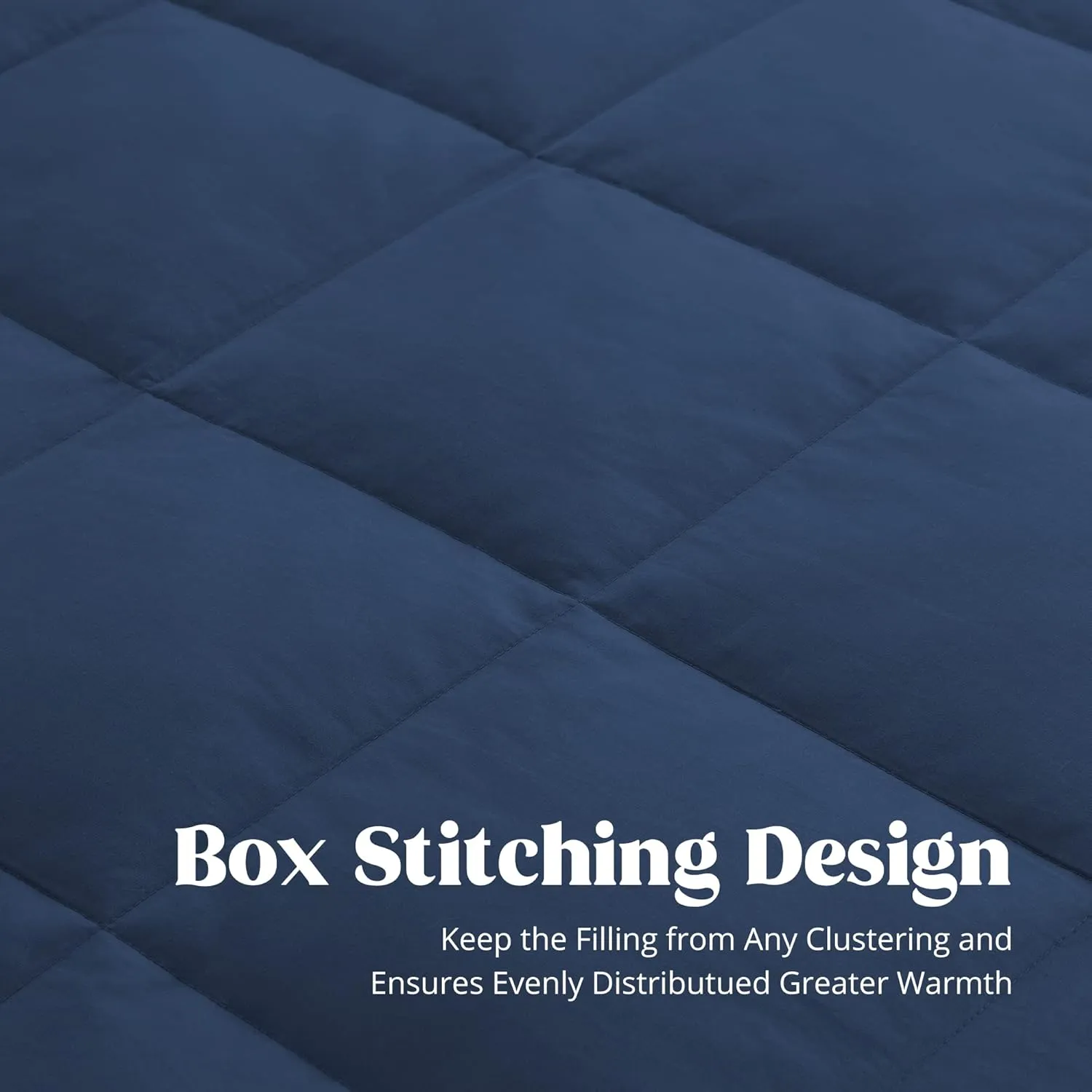 puredown® Blankets King Size - Soft Lightweight Down Blanket for All Seasons, Cozy Warm Luxury Bed Blanket with Satin Trim, Microfiber Cover, Navy Blue (108"X90")