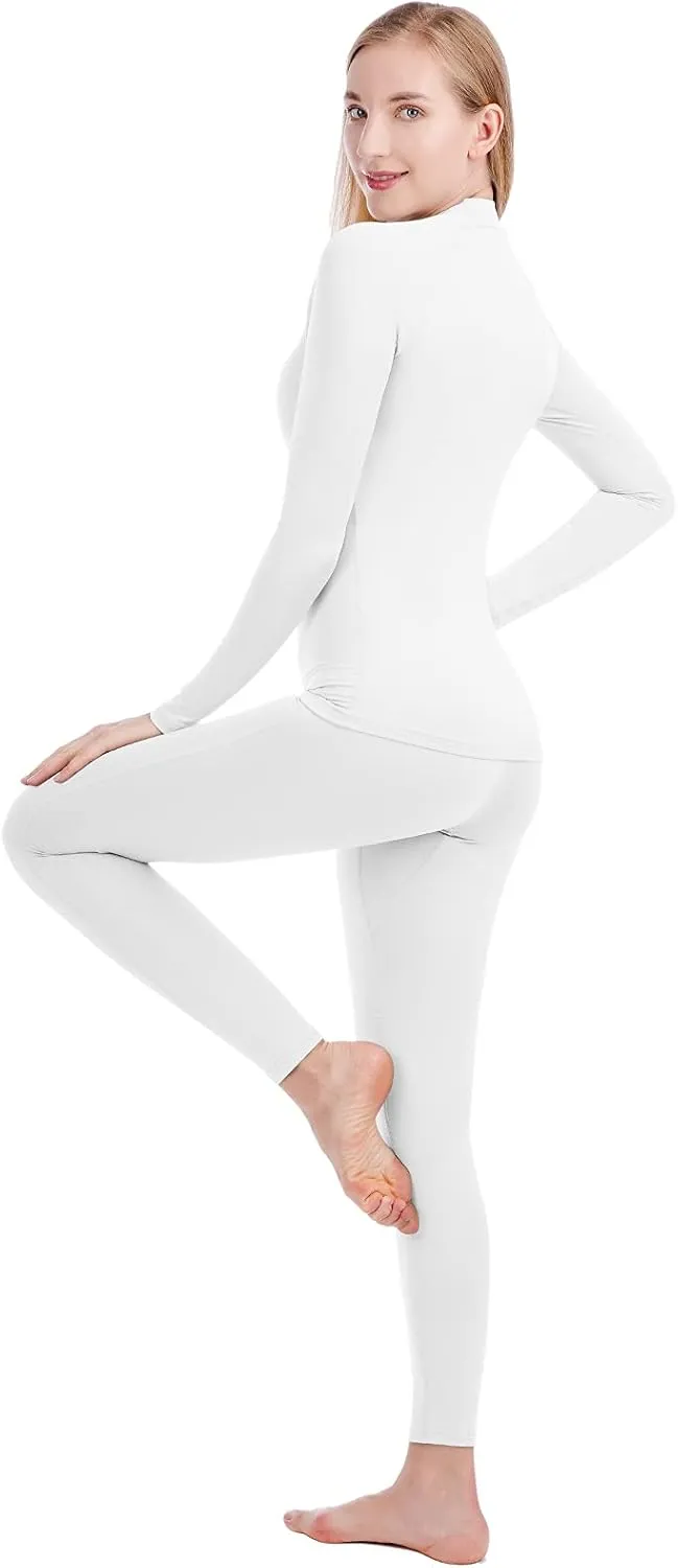 qualidyne Thermal Underwear for Women Long Johns Ultra-Soft Base Layer Pajama Set Winter Cold Weather Top and Bottom