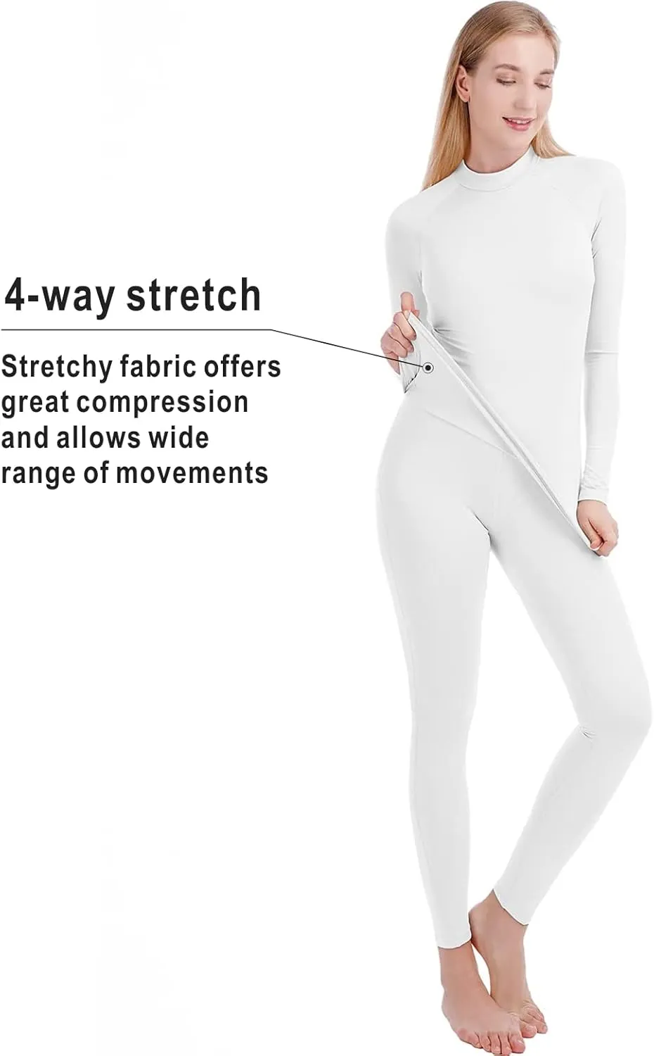 qualidyne Thermal Underwear for Women Long Johns Ultra-Soft Base Layer Pajama Set Winter Cold Weather Top and Bottom