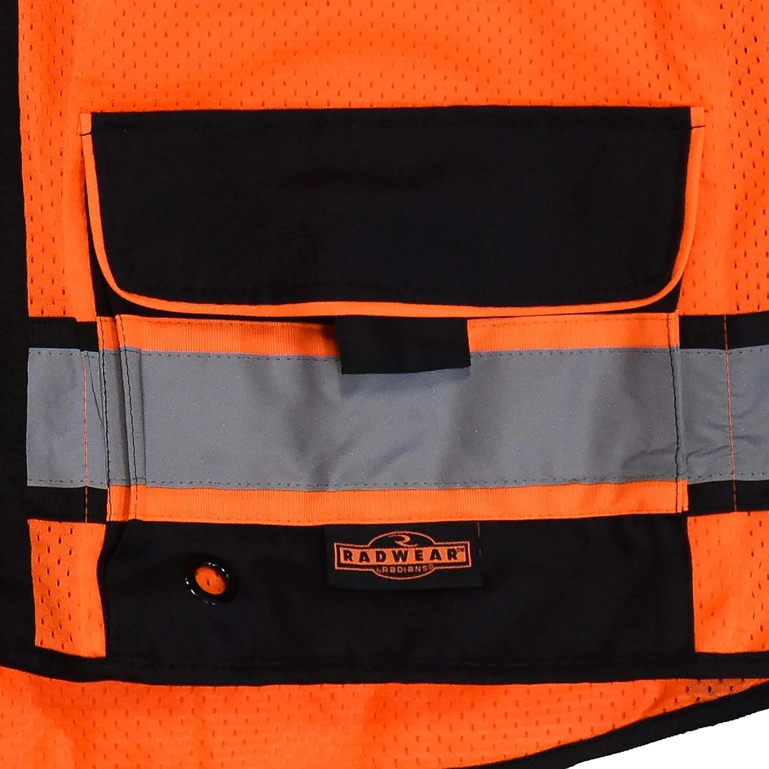 Radians SV65 Heavy Duty Surveyors Safety Vest with Zipper, Large Plan Pocket, Hi-Viz Green or Hi-Viz Orange