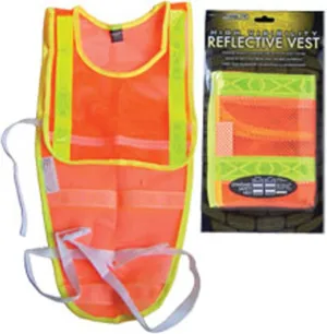 Reflective Cyclist's Safety Vest (Orange/Lime)