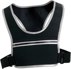 Reflective Running Vest Straps Lightweight High Visibility Gear for Night Cycling Walking and Running Convenient Storage for Phone and Water Bottles