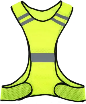 Reflective Vest, Night Running Cycling High Visibility Safety Vest Suit Tunable Waistband for Outdoor Clothing