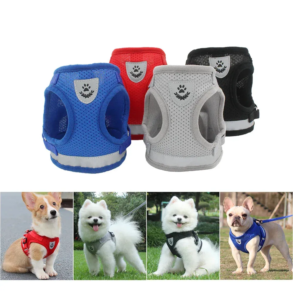 Reflective Vest Style Dog Harness for Small Breeds