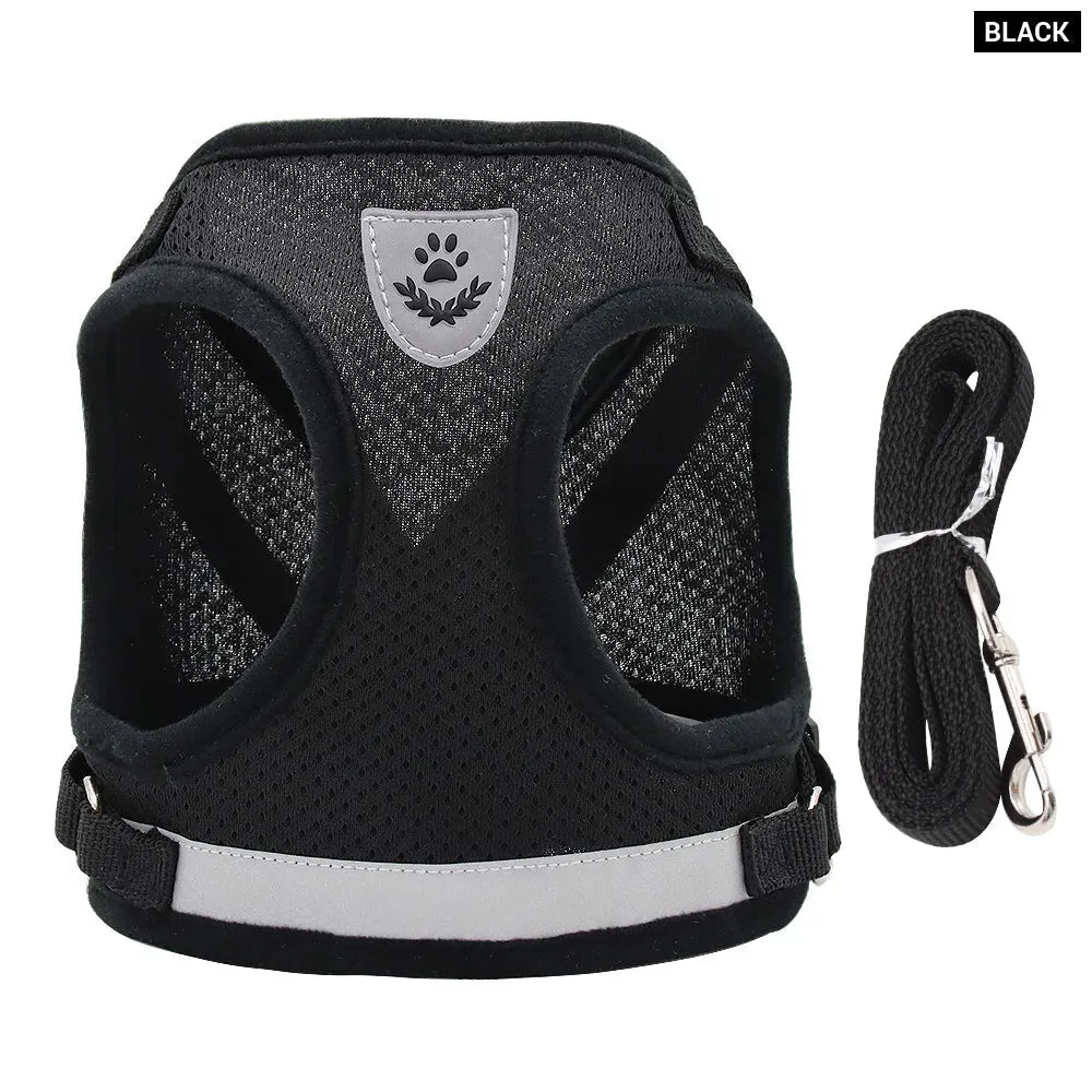 Reflective Vest Style Dog Harness for Small Breeds