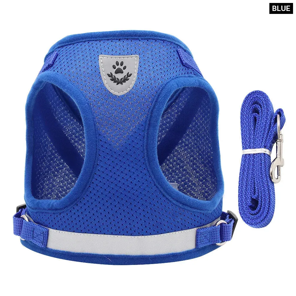 Reflective Vest Style Dog Harness for Small Breeds