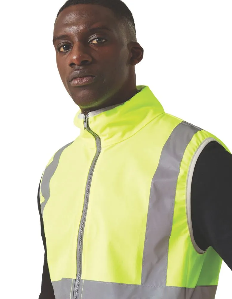 Regatta Pro Zip Collar Vest Hi Vis Vest