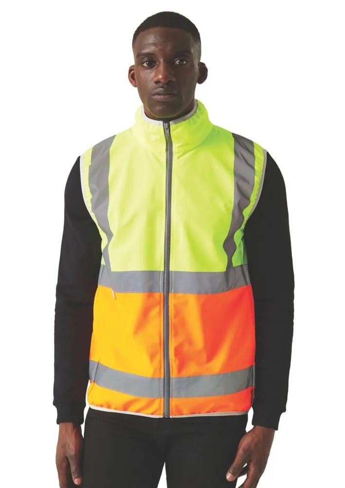 Regatta Pro Zip Collar Vest Hi Vis Vest