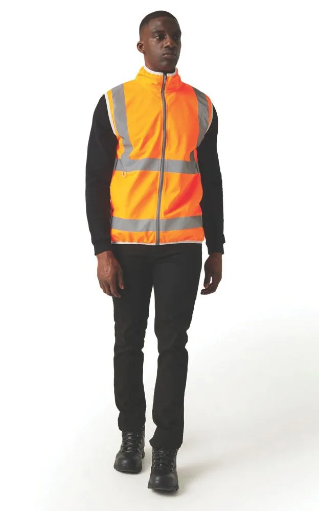 Regatta Pro Zip Collar Vest Hi Vis Vest