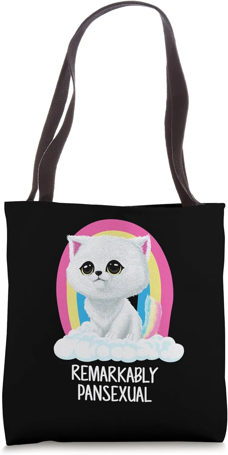 Remarkably Pansexual Pan LGBTQ Nonbinary Pride Tote Bag