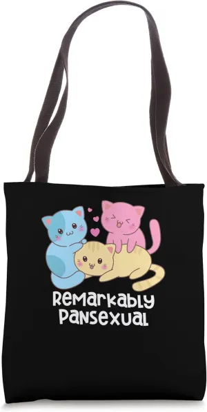 Remarkably Pansexual Pan LGBTQ Nonbinary Pride Tote Bag