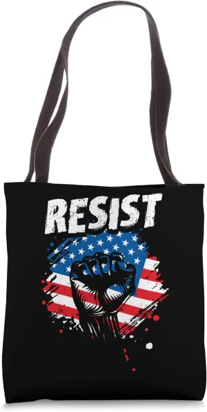 Resist Upside Down Flag Tote Bag