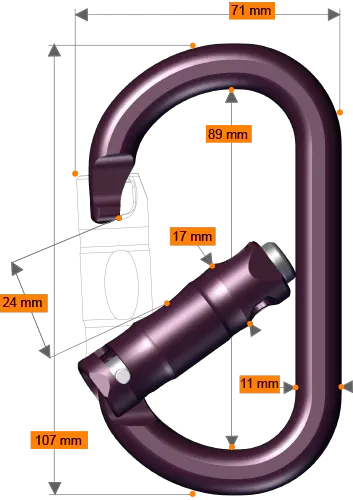Rock Exotica - rockO Screw-Lock Carabiner