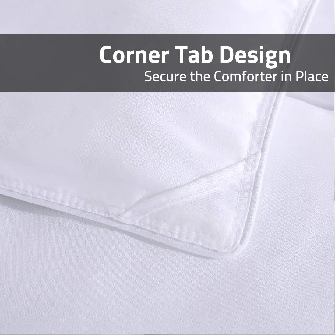 Royal Tradition Down Alternative Comforter (King-Calking, 106x90) 60-Ounces of Fill, Solid Baffle Box Pattern, Soft and Fluffy Hotel Style Duvet Insert with Corner Ties, White