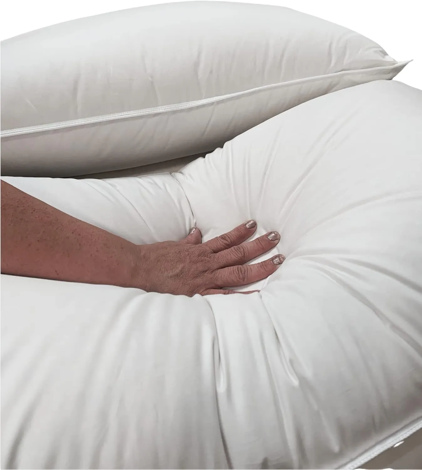 Royal Tradition Down Pillows (Soft) Queen/Standard Size White Down Pillow, 100% Cotton Shell with 500-Thread-Count, 750-Fill-Power, 27-Ounces of Filling (Pack of 1)