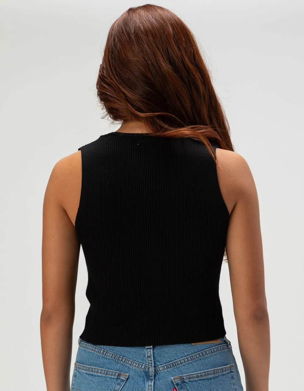 RSQ Womens Button Sweater Vest