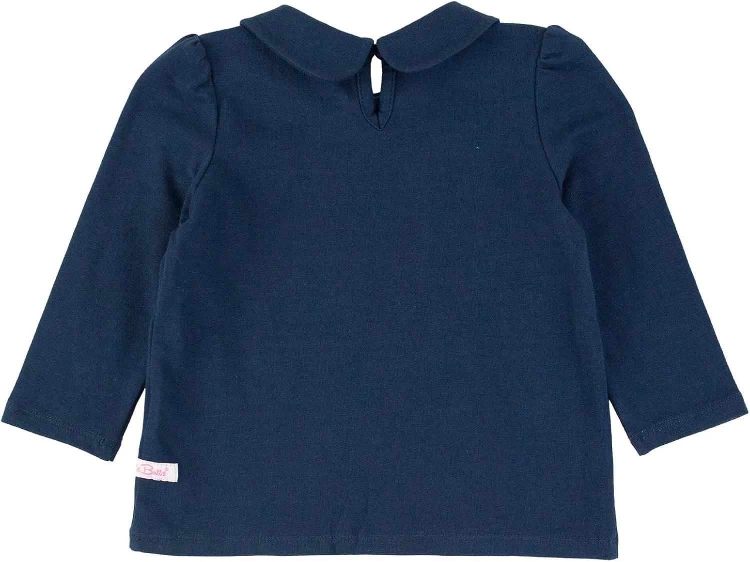 RuffleButts Toddler/Girls Peter Pan Collar Long Sleeve Top Shirt