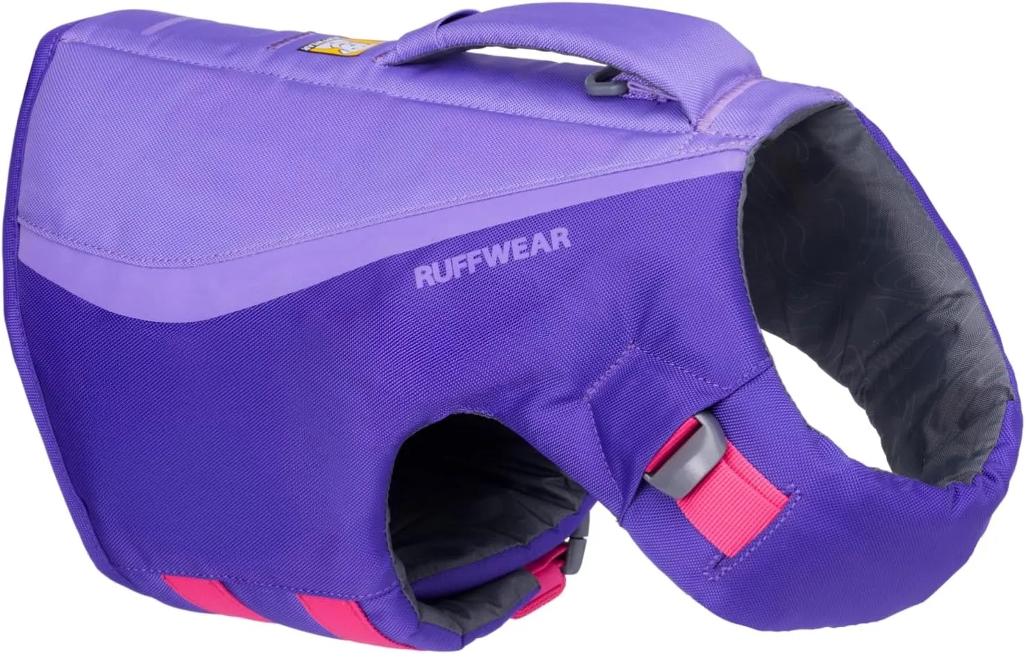 Ruffwear, Float Coat Dog Life Jacket, Premium Buoyancy Swim Vest with Lift Handle, Secure Fit & Reflective Trim, Adjustable Flotation for Swimming, Boating, & Outdoor Adventures, Purple Lily, Medium