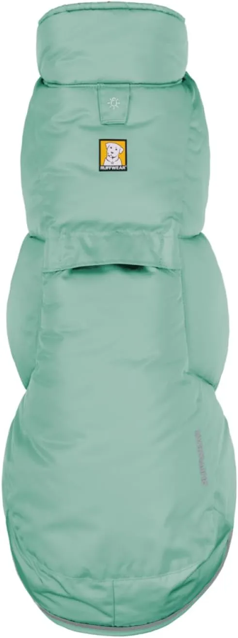Ruffwear, Quinzee Jacket, Insulated and Water-Resistant Jacket for Dogs with Stuff Sack, River Rock Green, X-Large
