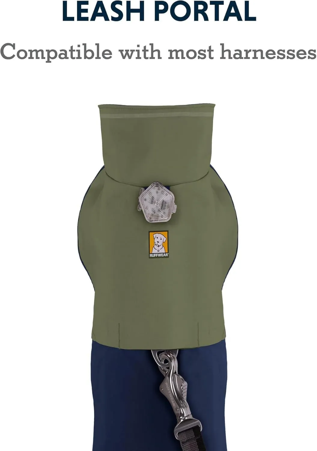 Ruffwear, Sun Shower Dog Raincoat, All-Weather Jacket, Waterproof, Windproof & Lightweight, Midnight Blue, Medium