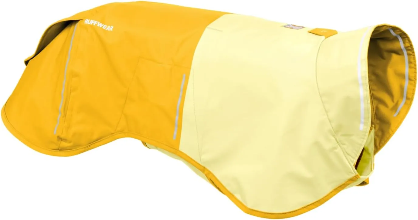 Ruffwear, Sun Shower Dog Raincoat, All-Weather Jacket, Waterproof, Windproof & Lightweight, Mineral Yellow, XX-Small
