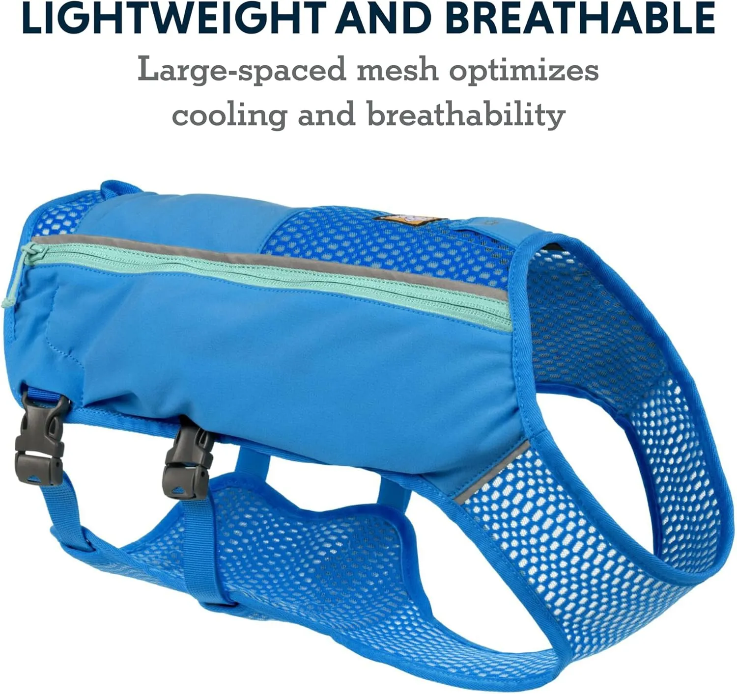 Ruffwear, Trail Runner Running Vest, with Hydration Bladder, Blue Pool, Large/X-Large