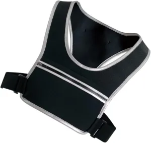 Running Vest Black Reflective Vest Phone Holder for Walking Hiking Cycling