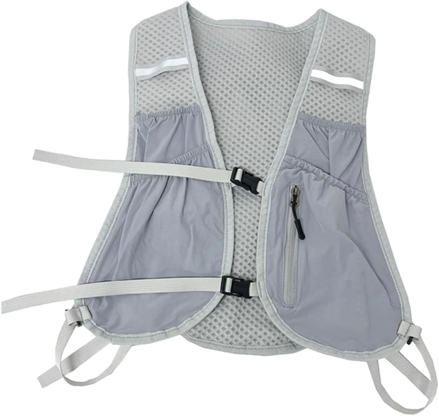 Running Vest Pack Hydration Vest with Reflective Strips Adjustable Lightweight Rucksack for Camping Outdoor Sports Cycling